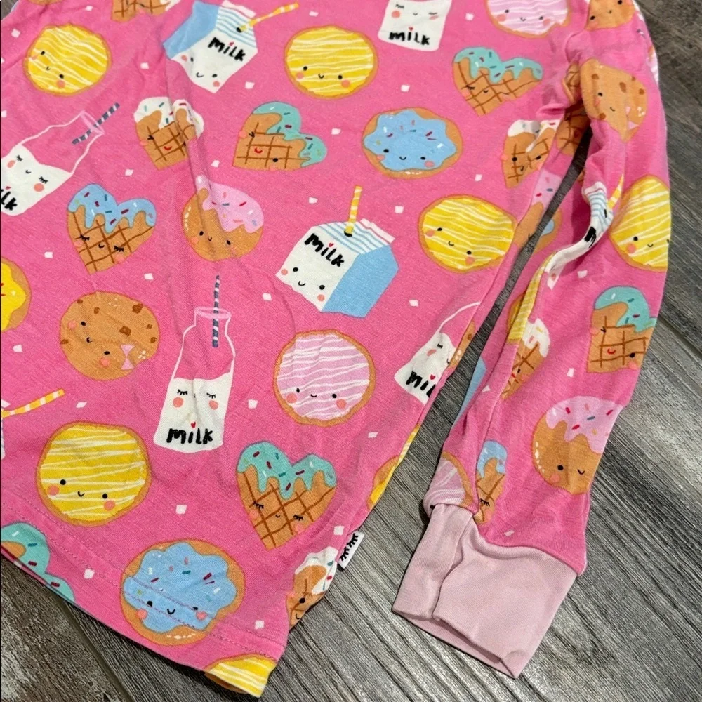 Little Sleepies Cookies and Milk Pink pajama top size 2t